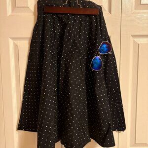 UNIQLO Polka-Dot Midi Skirt (medium)